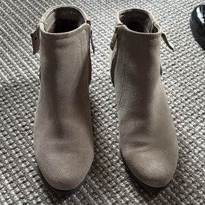 Blondo Taupe Ankle Booties